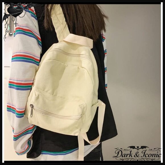 Mini Canvas Backpack Purse with Multiple Pockets for Women & Teens main image 7